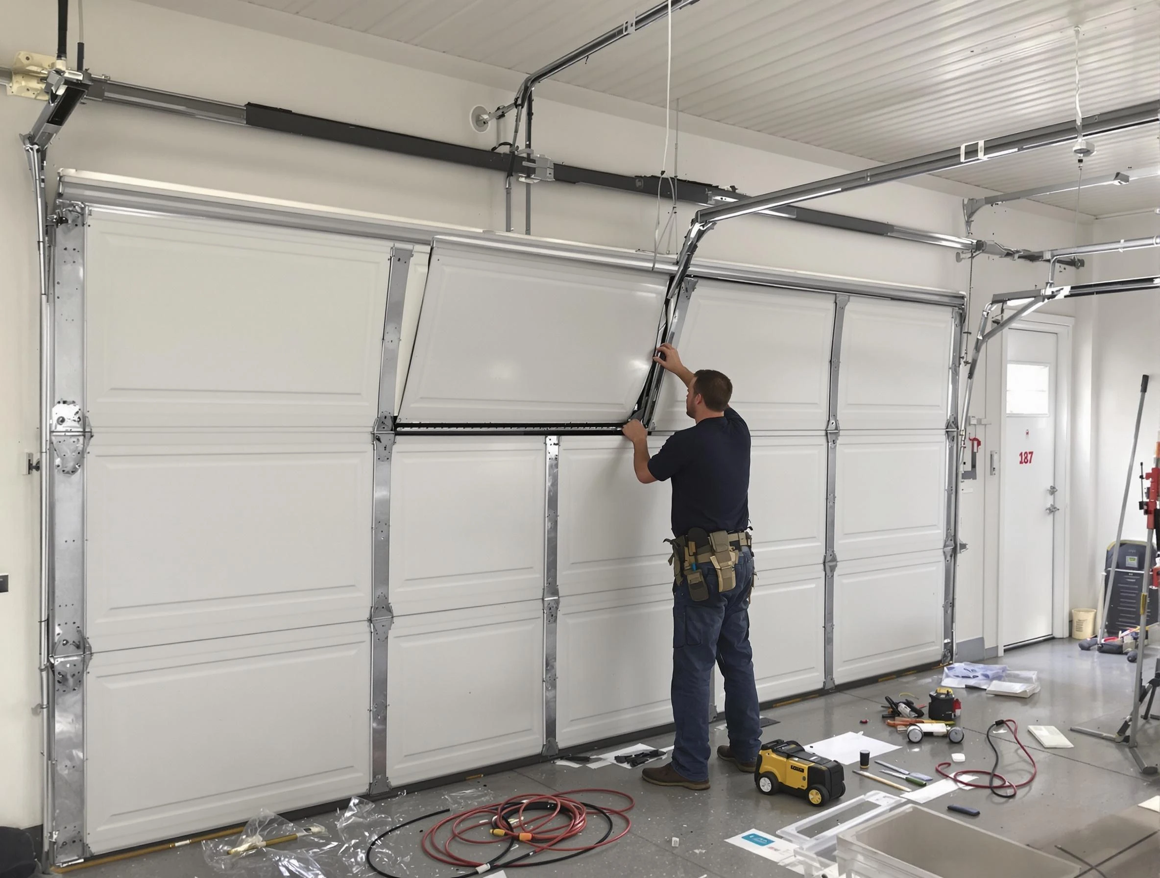 Garage Door Section Replacement in Warr Acres